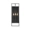 Z-Lite Lucian 3 Light Outdoor Wall Sconce, Black & Clear 598B-BK - alternate 3